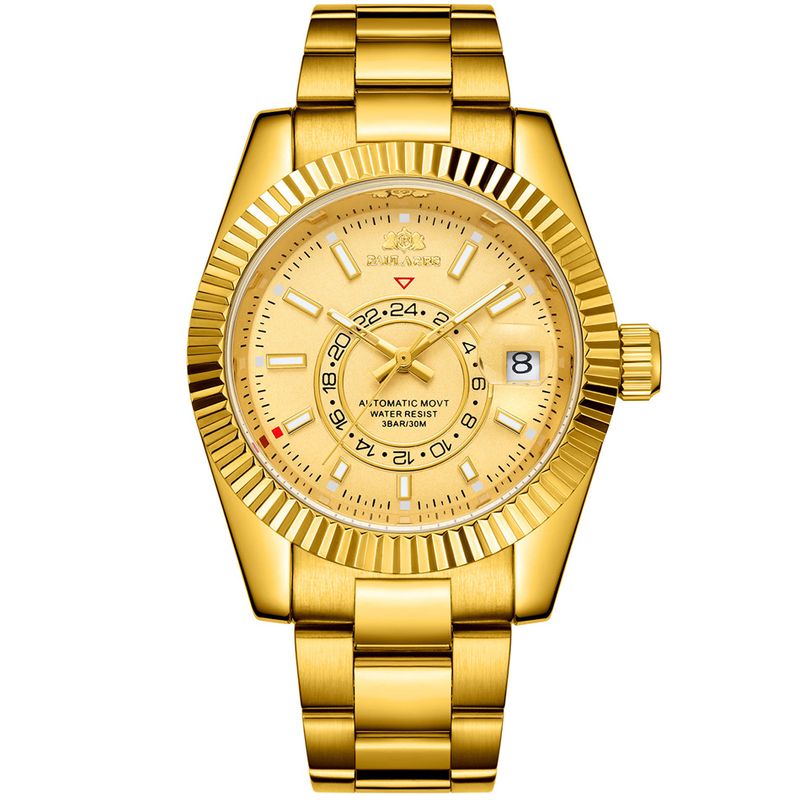 Automatic Mechanical Luminous Watch Stainless Steel Mens Wristwatches