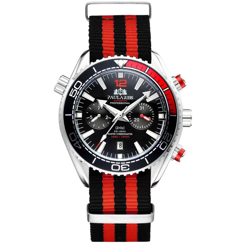 Automatic Canvas Nylon Strap Men's Mechanical Watch