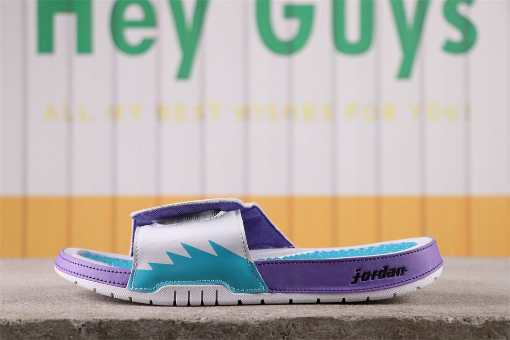 Nike Air Jordan Hydro V 5 Retro GRAPE Slides Sandals Green 555501-108