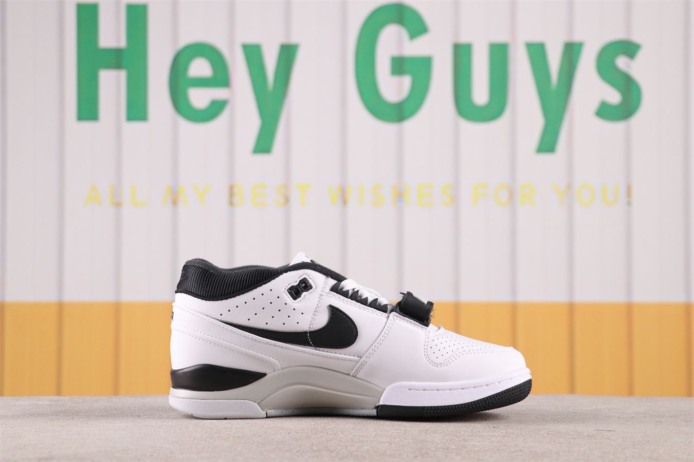 DZ6763-102 Billie Eilish × Nike Air Alpha Force 88 Black and White