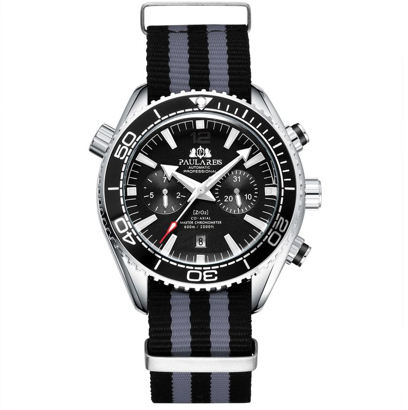 Automatic Canvas Nylon Strap Men's Mechanical Watch