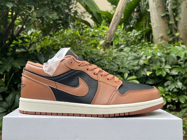 Cheap Air Jordan 1 Low Archaeo Brown Black DC0774-021 Sneakers