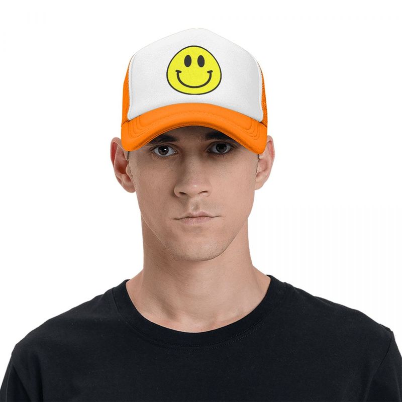 Smiley Face Hat Adjustable Trucker Hat for Adult Adjustable Baseball Cap ID504474839