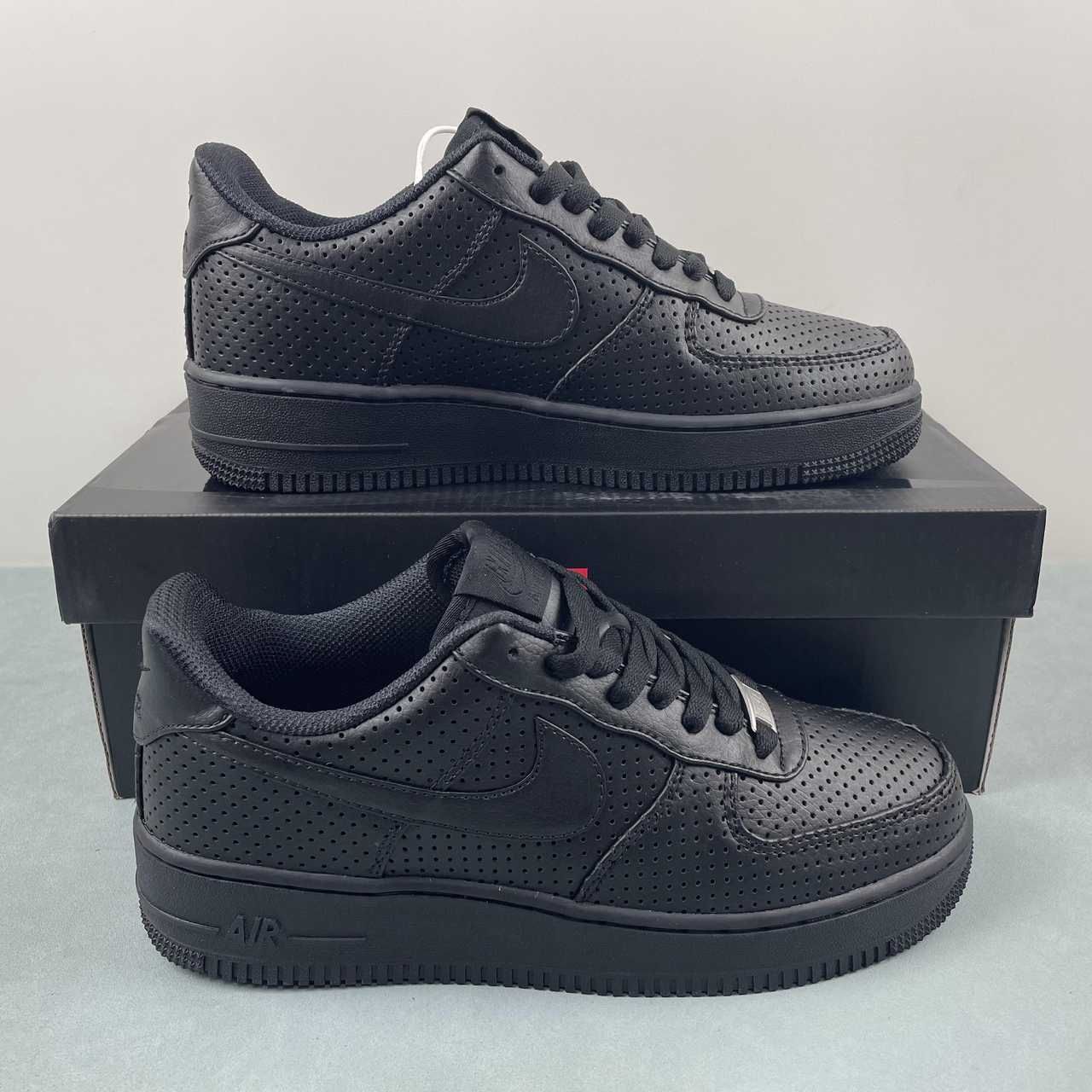 Nike Air Force 1 Low SP Triple Black Perforated HF8189-001