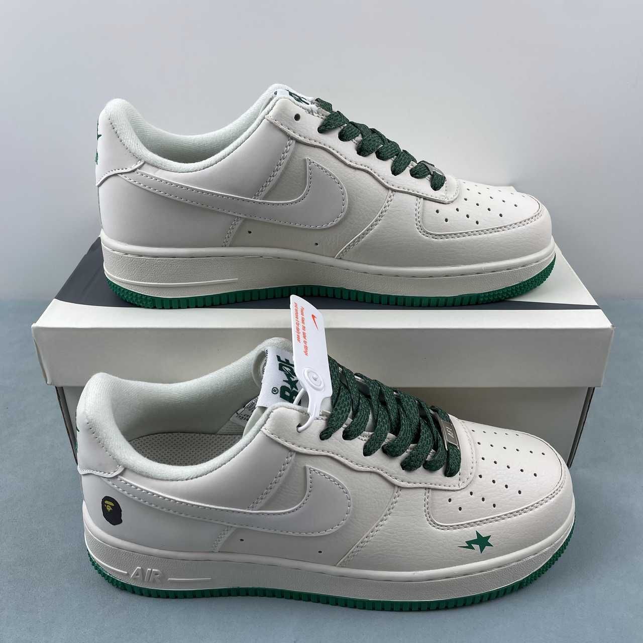 Nike Air Force 1 07 Low BAPE Off White Green Brown FG6688-102