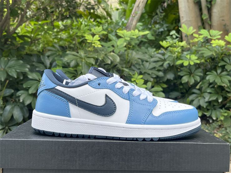 Cheap Air Jordan 1 Low Golf White Aegean Storm Basketball Shoes Sneakers DD9315-115