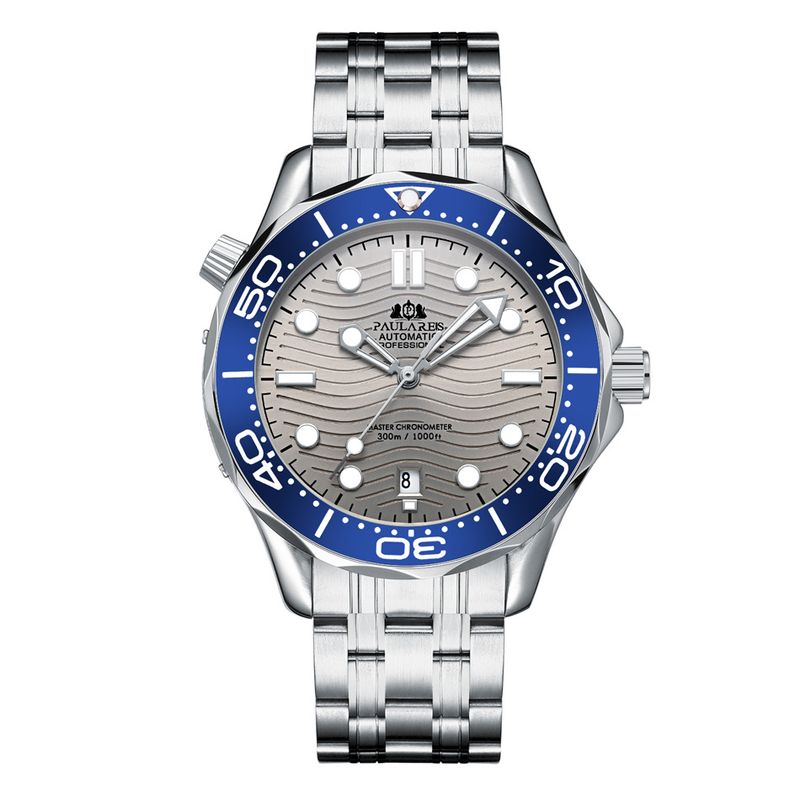 Automatic Mechanical Stainless Steel Casual Watch for Men