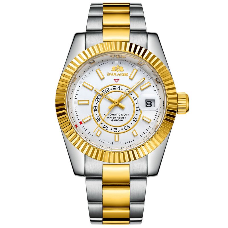 Automatic Mechanical Luminous Watch Stainless Steel Mens Wristwatches