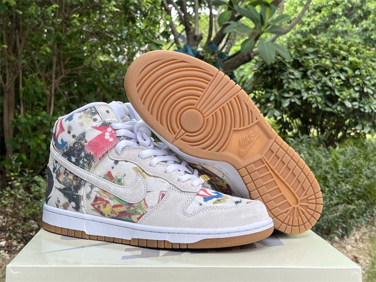 Supreme x Nike SB Dunk High Rammellzee FD8779-100