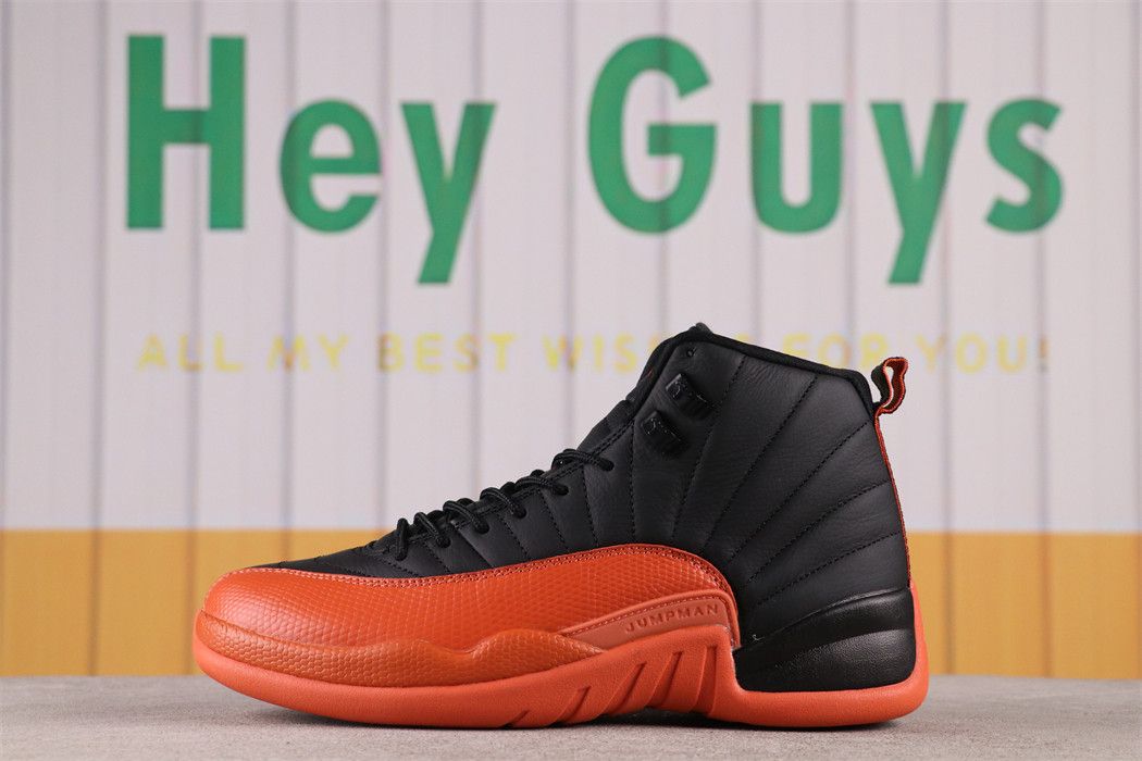 Men Air Jordan 12 Brilliant Orange FD9101-081 Size 40-47.5