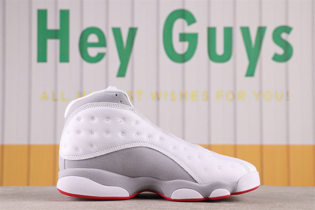 Authentic Quality Air Jordan 13 Wolf Grey 414571-160 Men Sneakers