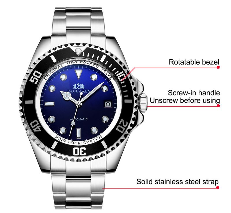 Automatic Mechanical Wristwatch with Precision Movement