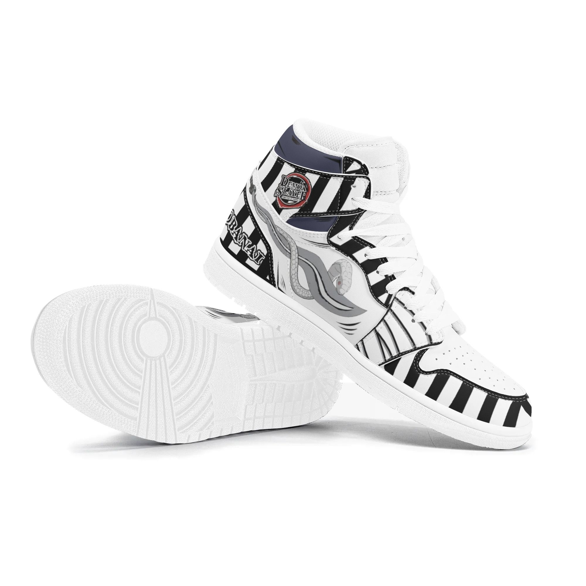Demon Slayer Obanai Iguro Sneakers Nichirin Blade Snake Custom Anime Shoes