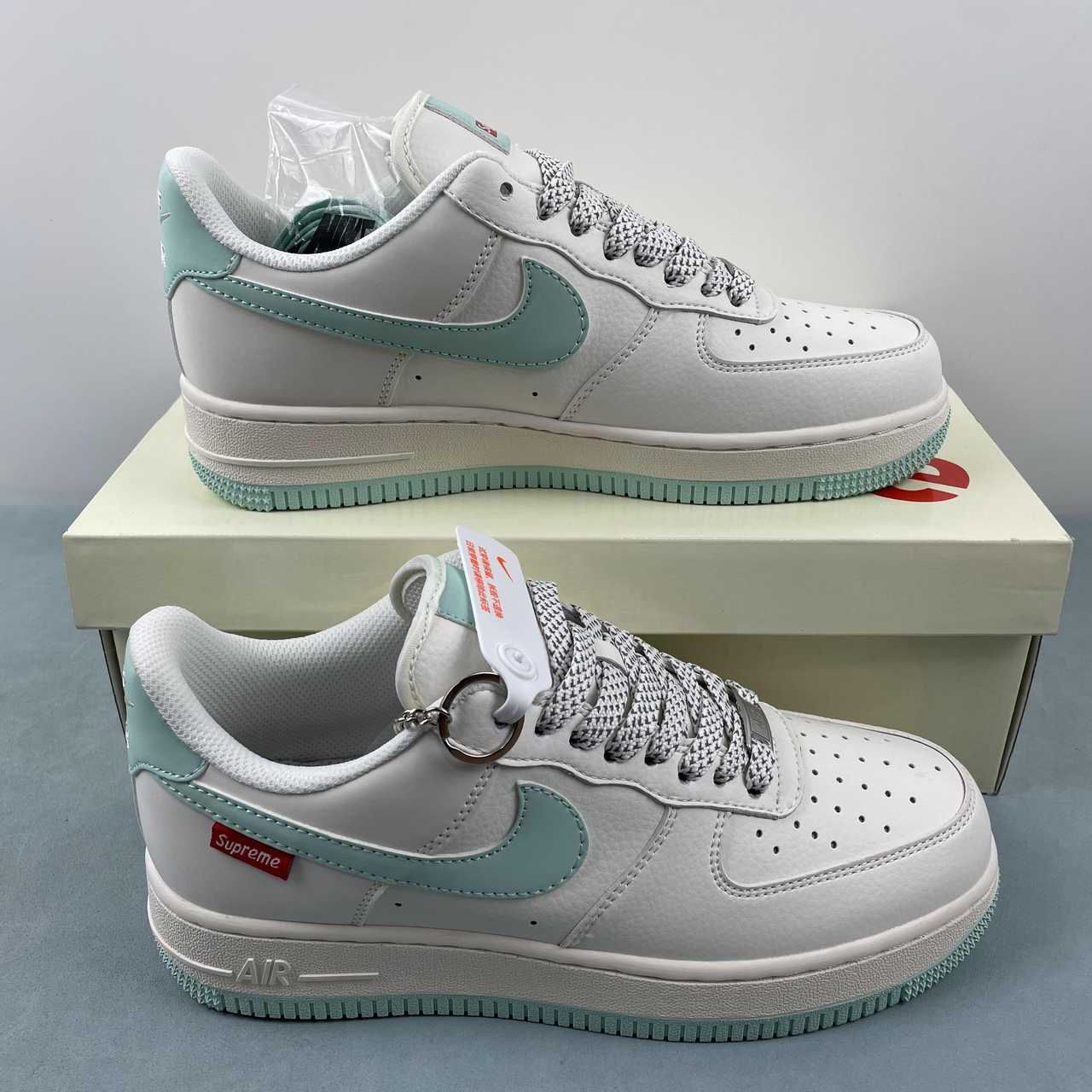 Supreme x Nike zoom Air Force 1 07 Low Off White Green Red HD1968-023
