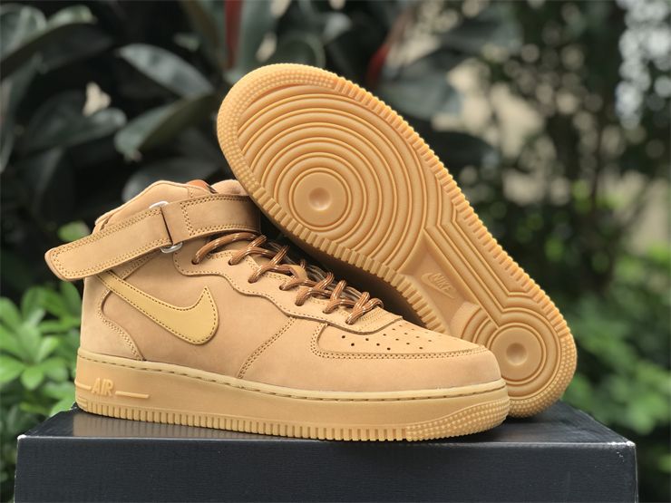 Nike Air Force 1 Mid '07 WB Flax Wheat Gum Light Brown DJ9158-200