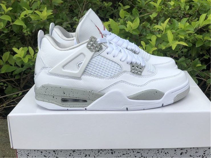 Nike Air Jordan 4 IV Retro OG White Oreo Tech Grey CT8527-100 Sneakers