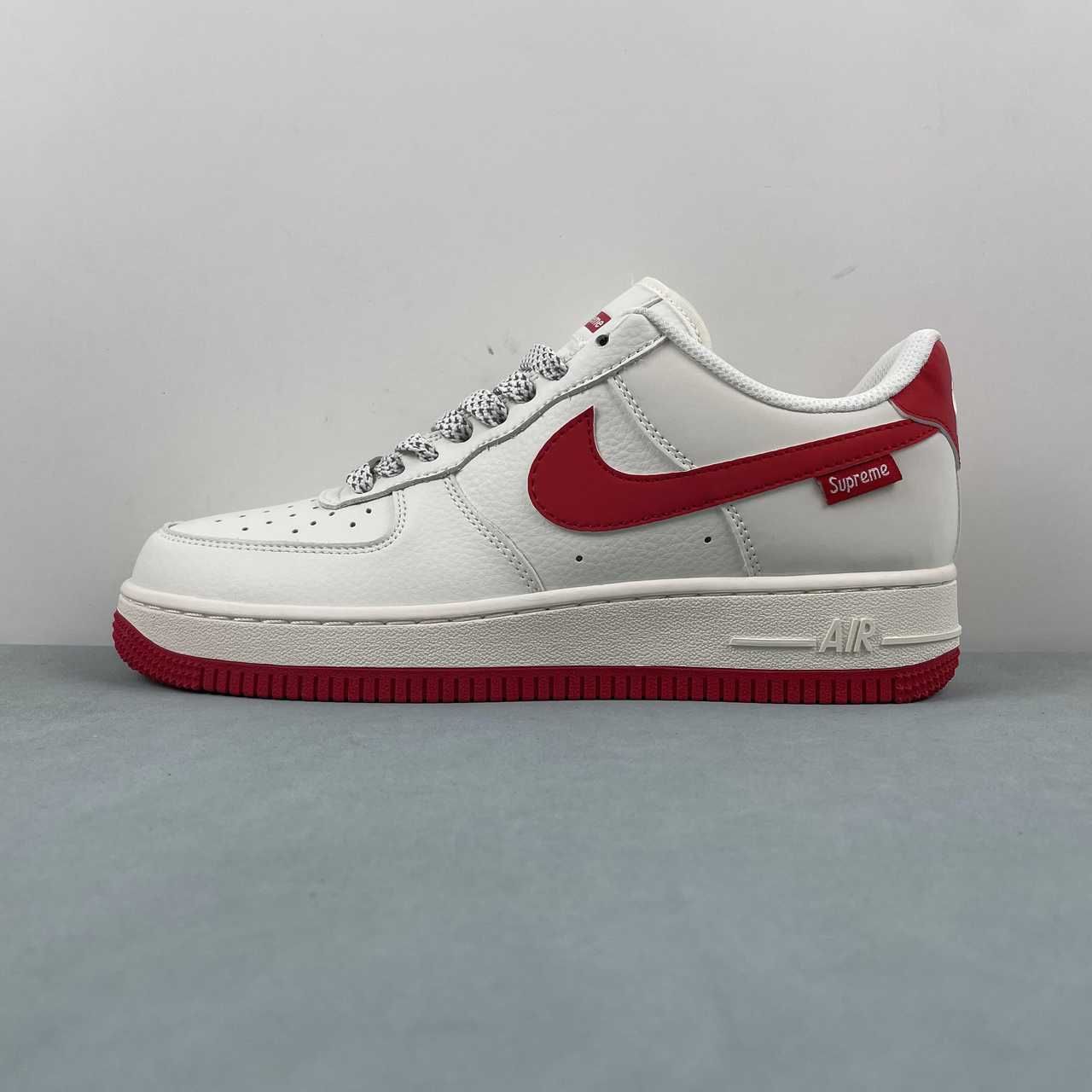 Supreme x Nike Air Force 1 07 Low White Red HD1968-026
