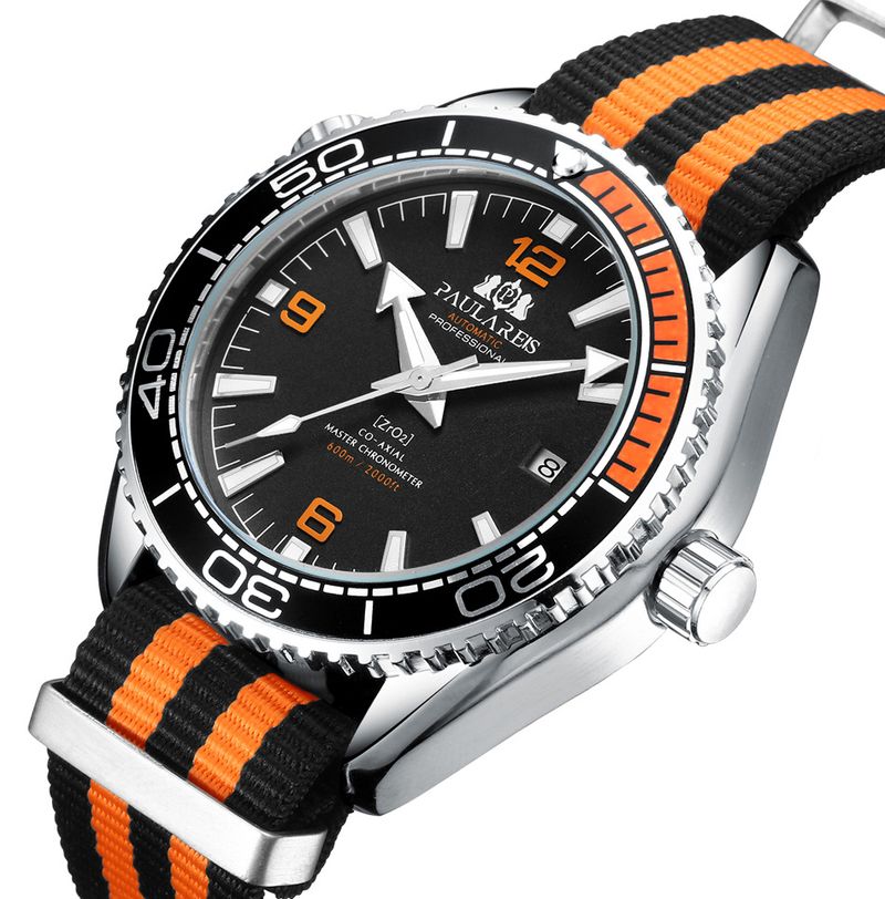 The Spy Watch Automatic Mechanical Luminous Watches with Famous 007 Canvas Strap