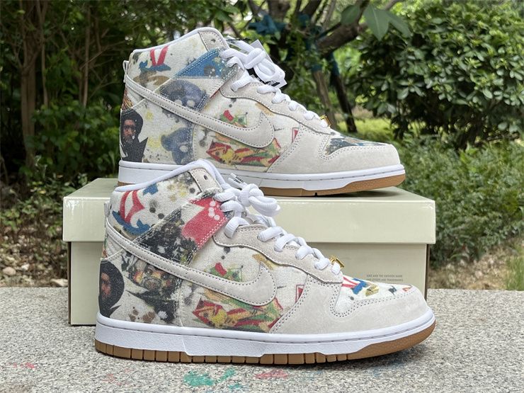 Supreme x Nike SB Dunk High Rammellzee FD8779-100