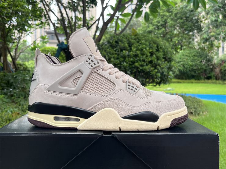 Cheap A Ma Maniére x Air Jordan 4 Fossil Stone FZ4810-200 Sneakers