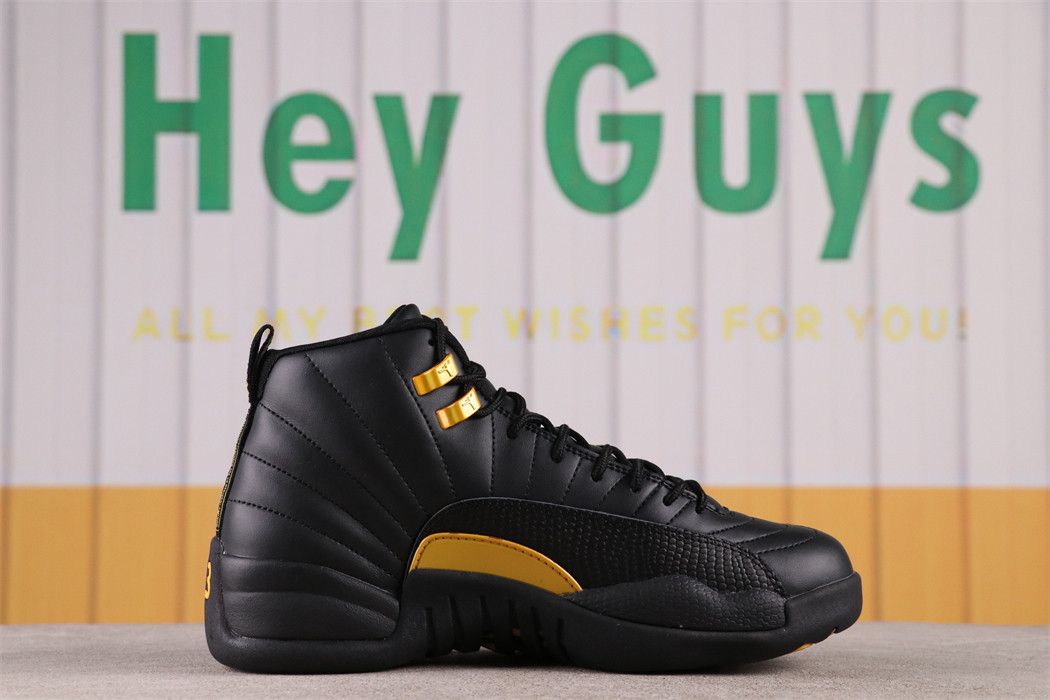 Men Air Jordan 12 Black Taxi CT8013-071