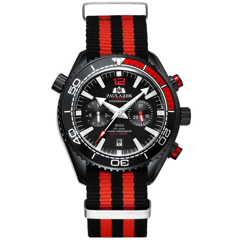 Automatic Canvas Nylon Strap Men's Mechanical Watch