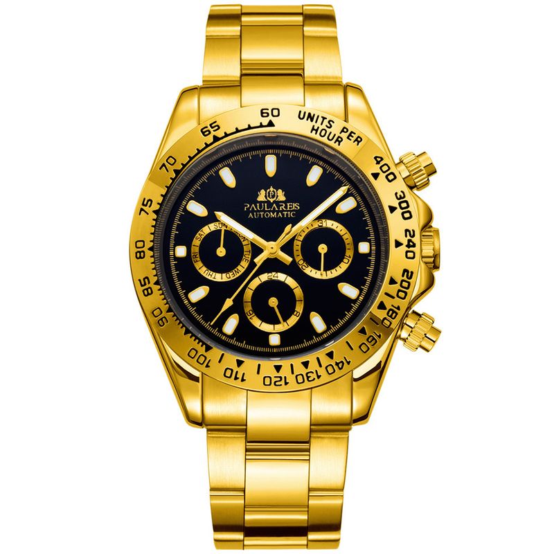 Automatic Watches Luxury Classic Stainless Steel Calendar Luminous Waterproof Watches for Men