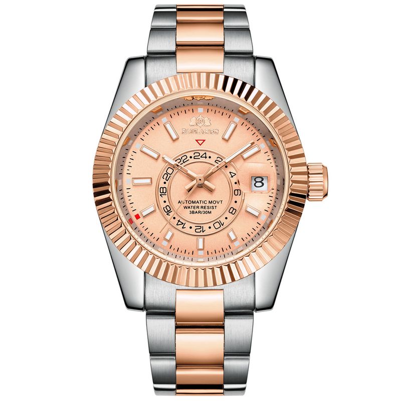 Automatic Mechanical Luminous Watch Stainless Steel Mens Wristwatches