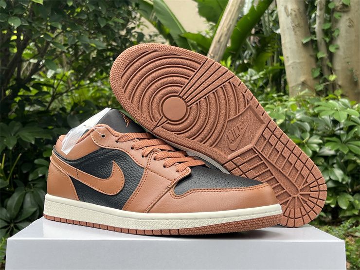 Cheap Air Jordan 1 Low Archaeo Brown Black DC0774-021 Sneakers