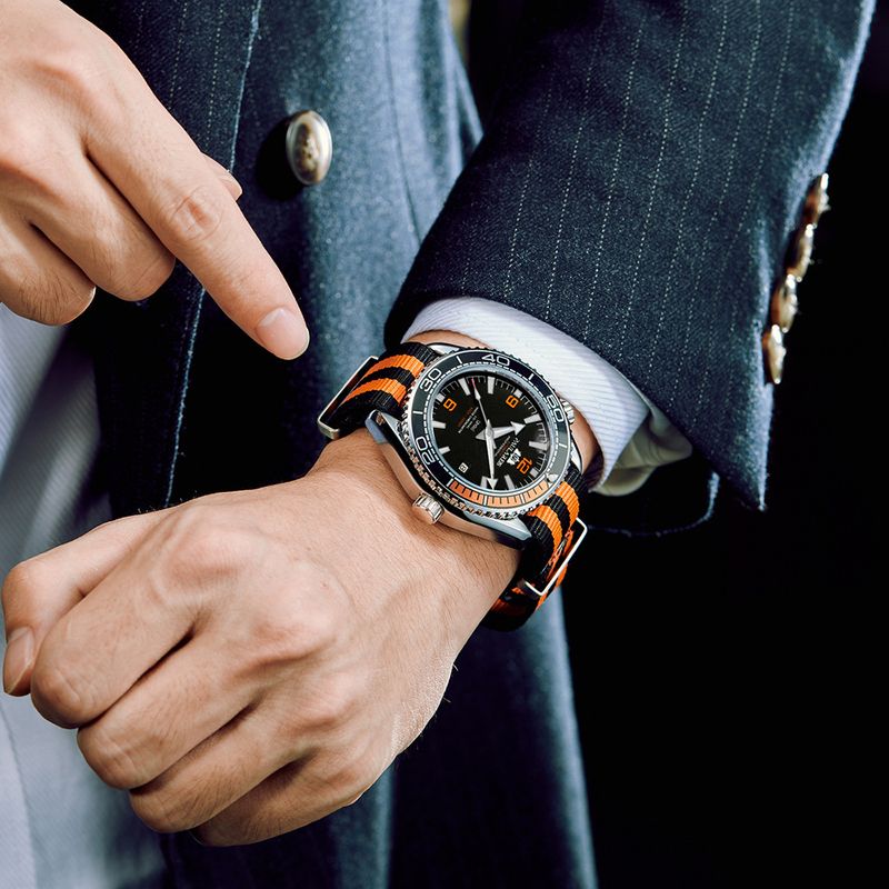 The Spy Watch Automatic Mechanical Luminous Watches with Famous 007 Canvas Strap