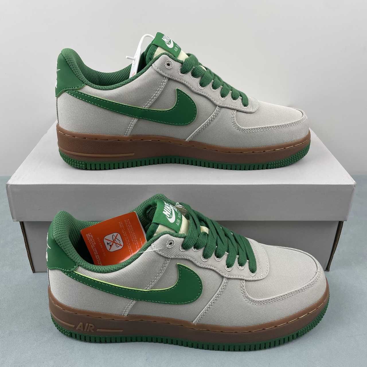 Nike Air Force 1 Light Bone Aloe Verde Athletic Shoes AJ7282-003