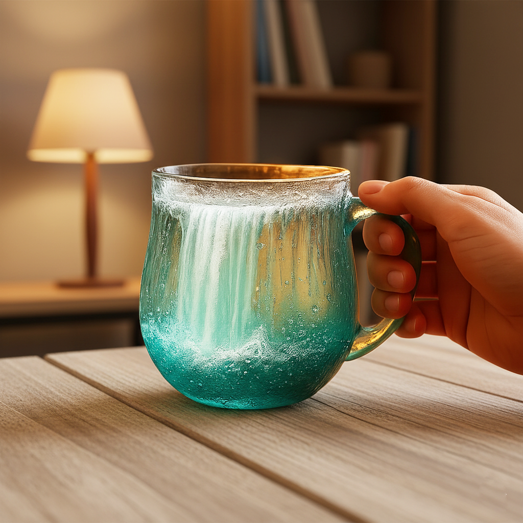 Enjoy the tranquility like a waterfall - Waterfall Glass cup