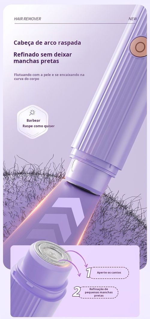 Depiladora de Precisão Feminina: Para Axilas, Rosto e Biquíni
