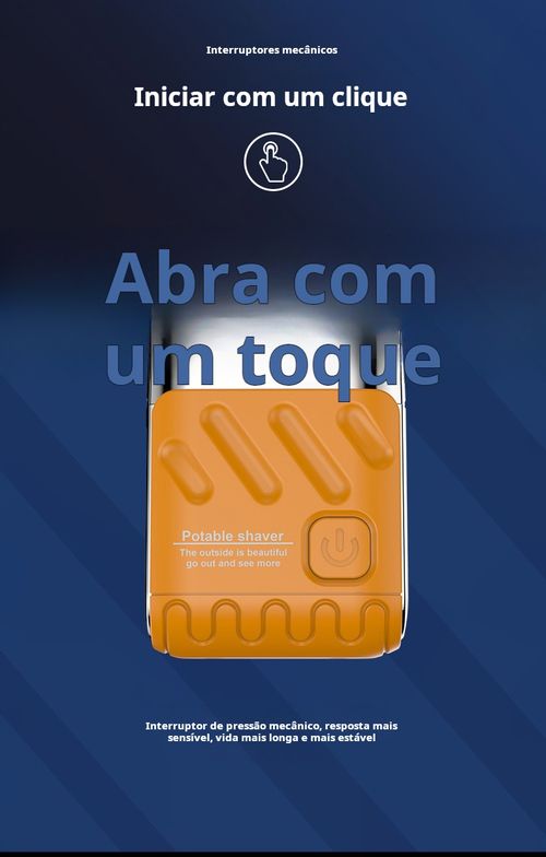 Barbeador Elétrico de Bolso | Compacto e Recarregável para Viajantes