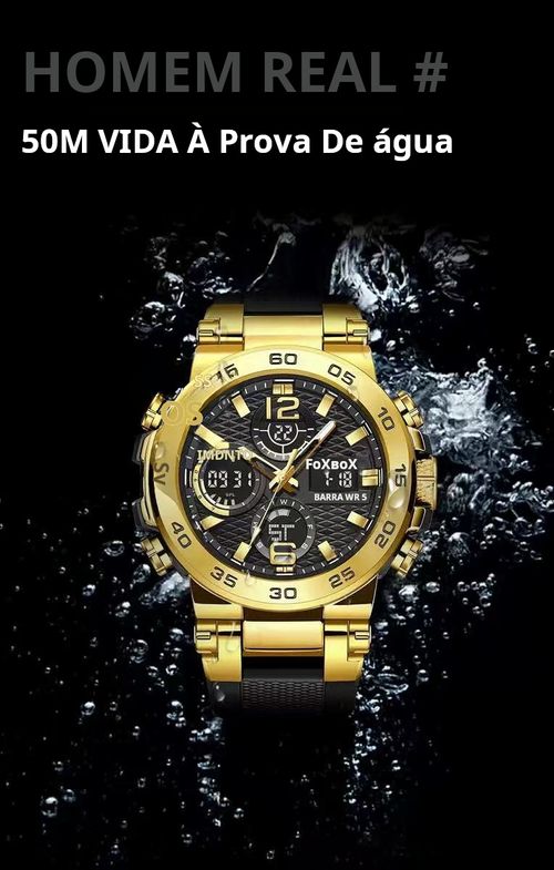 Relógio Esportivo Masculino FOXBOX: Tecnologia e Estilo em 2025