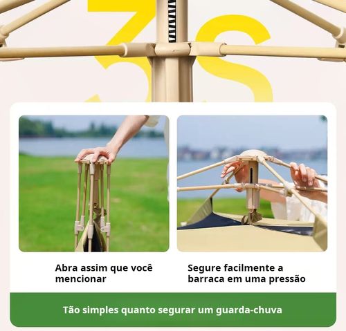 Melhores Barracas para Camping  Barraca de Camping Automática  Barraca de Montagem Fácil Barraca para 4 Pessoas Barraca de Trilha Leve e Compacta