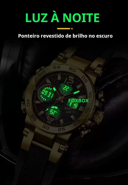 Relógio Esportivo Masculino FOXBOX: Tecnologia e Estilo em 2025