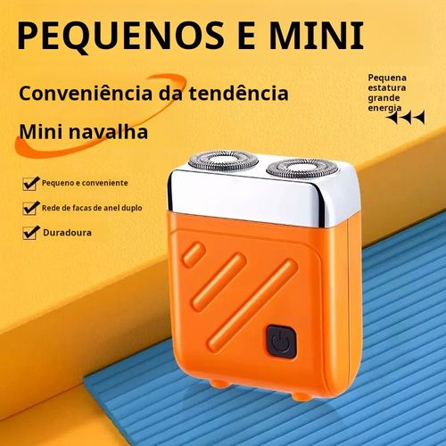 Barbeador Elétrico de Bolso | Compacto e Recarregável para Viajantes
