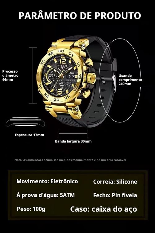 Relógio Esportivo Masculino FOXBOX: Tecnologia e Estilo em 2025