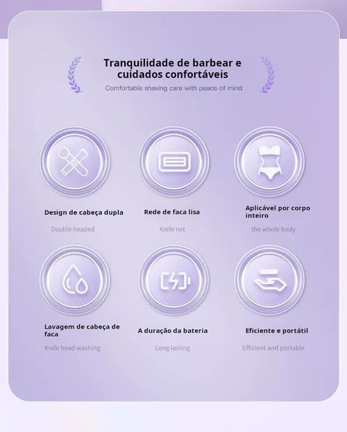 Depiladora de Precisão Feminina: Para Axilas, Rosto e Biquíni