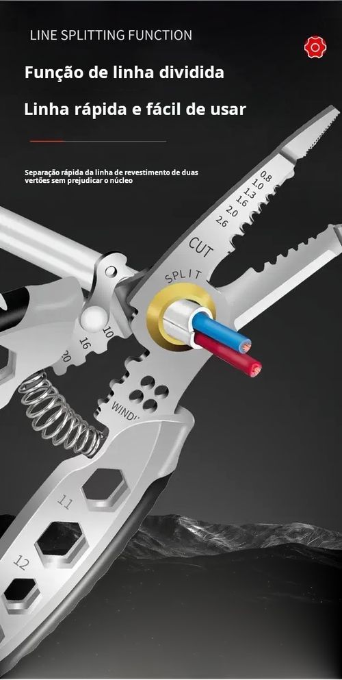 Alicate Multiuso A1: Corte, Crimpagem e Preensão de Alta Qualidade