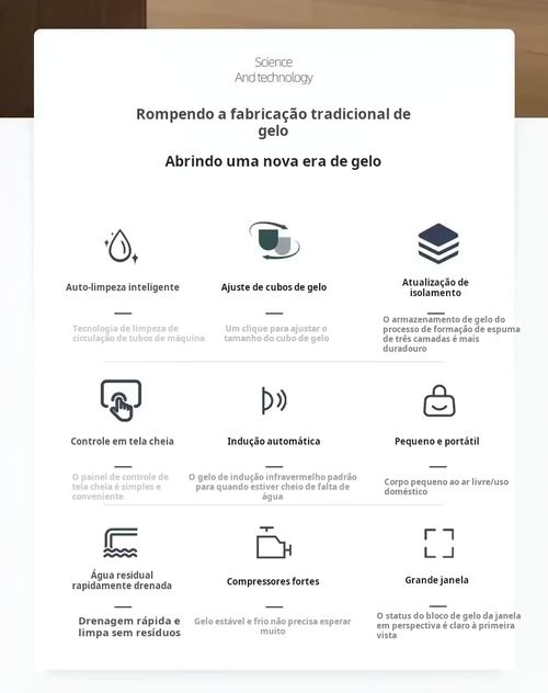 Máquina de Gelo em Balas - Produza Gelo Cristalino em Formato de Esfera