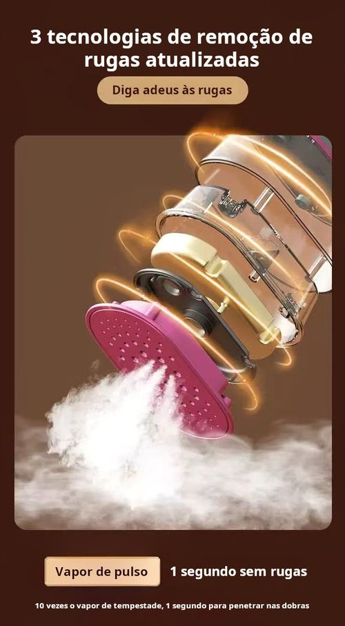 Ferro de Vapor Rápido | Elimina Rugas em Segundos sem Tábua