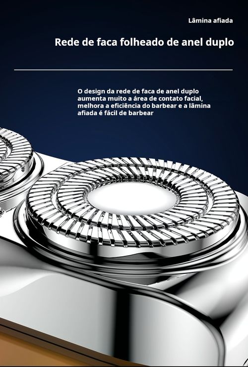 Barbeador Elétrico de Bolso | Compacto e Recarregável para Viajantes