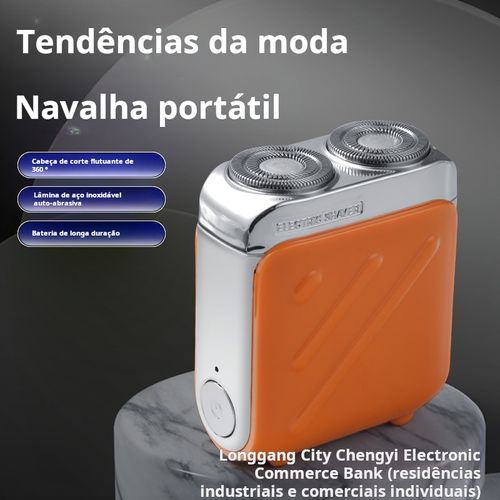 Barbeador Elétrico de Bolso | Compacto e Recarregável para Viajantes