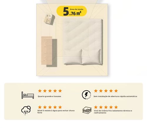 Melhores Barracas para Camping  Barraca de Camping Automática  Barraca de Montagem Fácil Barraca para 4 Pessoas Barraca de Trilha Leve e Compacta