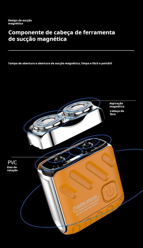 Barbeador Elétrico de Bolso | Compacto e Recarregável para Viajantes