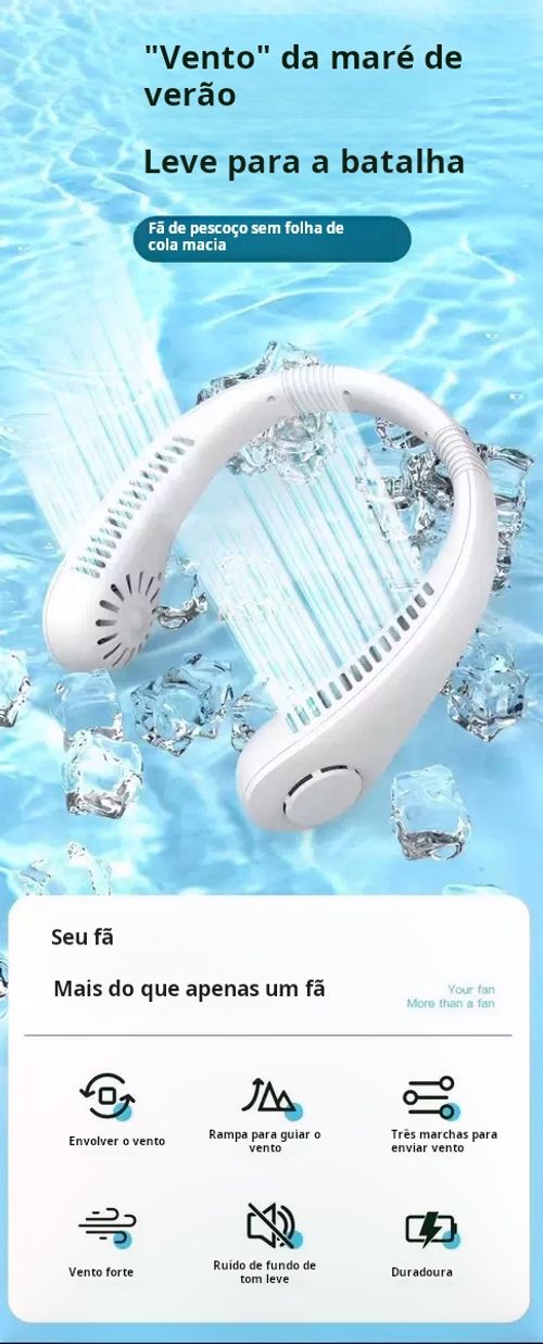 Ventilador de Pescoço Sem Hélices: Seguro e Silencioso