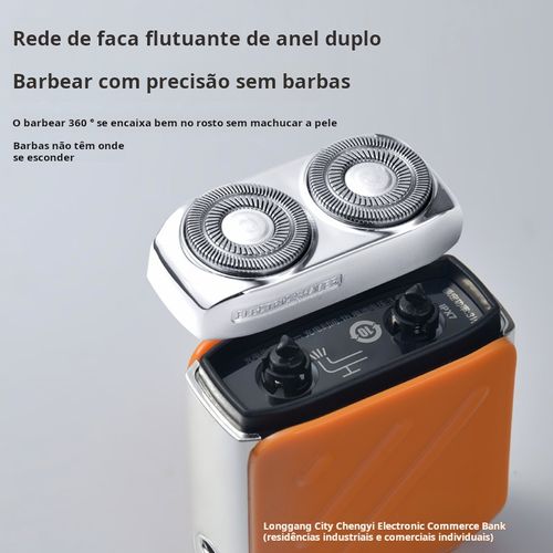 Barbeador Elétrico de Bolso | Compacto e Recarregável para Viajantes