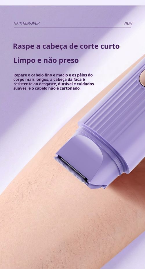 Depiladora de Precisão Feminina: Para Axilas, Rosto e Biquíni